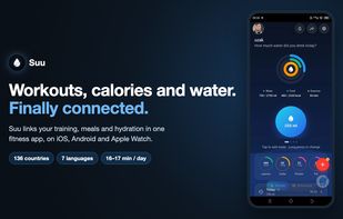 Home: water, calories and exercise connected in one daily view