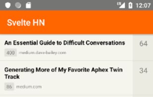 Svelte Native screenshot 3