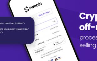 Crypto on- and off-ramp widget Swapin