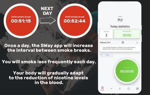 SWay: Quit/Less Smoking Slowly screenshot 1