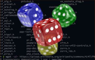 Demo of swayimg's transparent window background