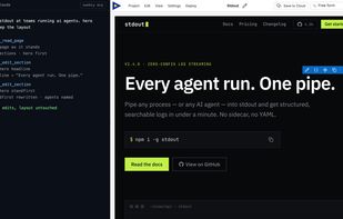 An AI coding agent editing the page in Swebsy over the local MCP bridge