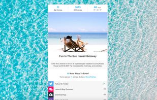 Add a custom background image to your giveaway.