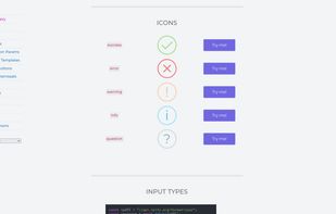 sweetAlert2 screenshot 1