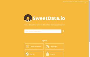 Data marketplace where you can search and download datasets.