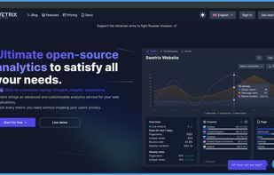 Swetrix Analytics screenshot 1