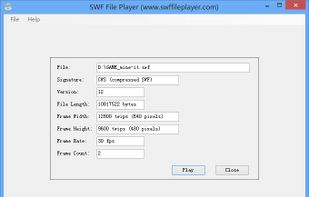 SWF File Player screenshot 1