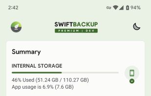 Swift Backup screenshot 1