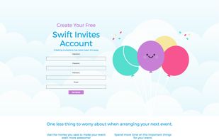 Swift Invites website