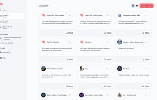 Interface for creating custom AI agents