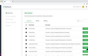Policy management - you can also set a screensaver policy to require a password after a certain time if your employee’s computer is idle or a Chrome extension policy to automate extension installation.