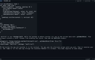 SwiftTUI screenshot 1