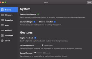 Settings — General
