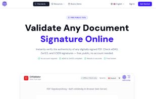 Validate any document signature online — verify ZertES, eIDAS, and UAE Pass signed documents instantly