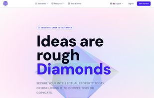 Swiss Trust Layer homepage — cryptographic e-Seal and IP protection platform