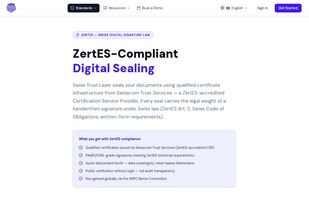 ZertES-compliant digital sealing — certified by Swisscom Trust Services, valid under Swiss law