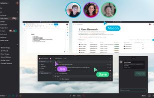 Switchboard saves your progress between meetings. Each app, website, video, PDF, and image you add is saved until you close it. This saves teams tons of time getting ready for meetings!