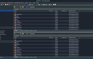 Blue/Gray Dark theme 2 pans Horizonta
