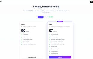 Pricing: Free forever, or Pro at $7/month ($60/year)