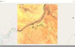 A drone orthomosaic (GeoTIFF) displayed in place on the site map