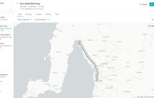 Every capture location plotted on the site overview map