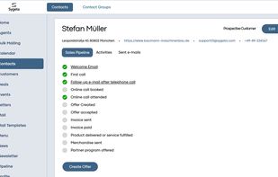 Track your sales progress