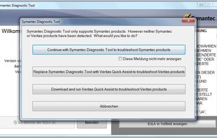 Symantec Diagnostic Tool screenshot 1