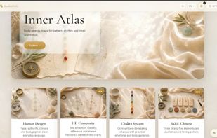 Inner Atlas with Human Design, chakras, BaZi and other body-energy self-discovery systems.