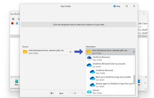 SyncBack screenshot 1