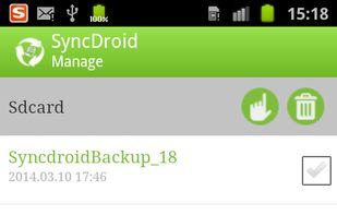 SyncDroid screenshot 2