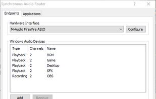 Synchronous Audio Router screenshot 1