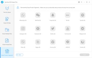 Erase Private Fragment
