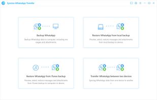Syncios WhatsApp Transfer screenshot 1