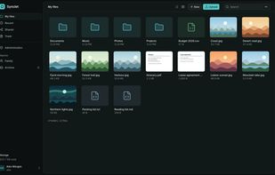 Synclet Web-App in Dark-Mode