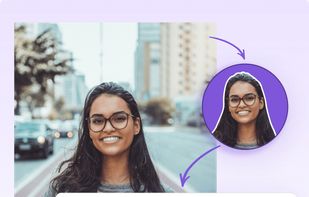 Professional headshot, profile picture and email signature generated from single image