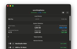 syncthingStatus screenshot 3