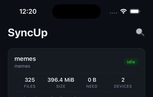 SyncUp (Syncthing) screenshot 1