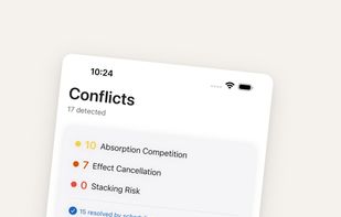 Supplement conflict detection — 5,142 rules catch dangerous interactions