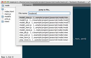 Syntaxic screenshot 1