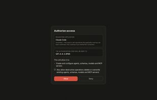 MCP OAuth 2.1 consent — connect your coding agent securely