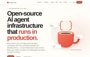 Open-source AI agent infrastructure — landing page