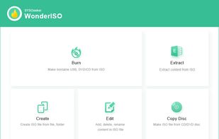 It provides user with 5 functions: Burn, Extract, Create, Edit and Copy ISO.