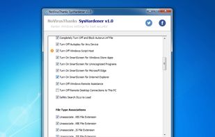 SysHardener screenshot 1