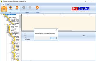SysInspire OST to PST Converter screenshot 1