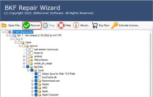SysKare BKF Repair screenshot 1