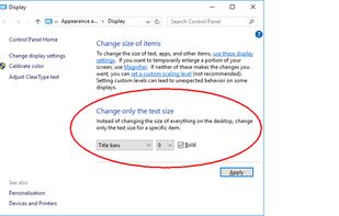 System Font Size Changer screenshot 1