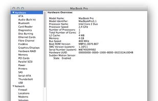 System Information page