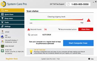 SystemCarePro screenshot 1