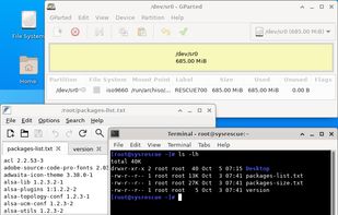SystemRescue screenshot 2