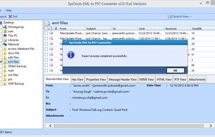 SysTools EML to PST Converter screenshot 3
